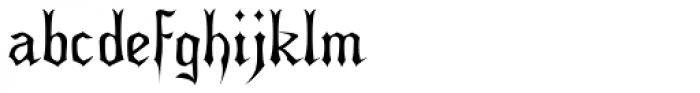 Auldroon Font LOWERCASE