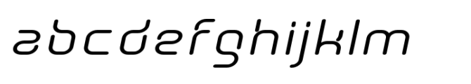 Aunchanted Elite Bold Expanded Italic Font LOWERCASE