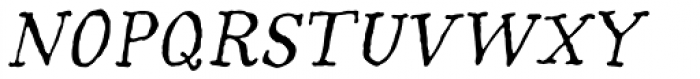 Aunt Mildred Italic OSF Font UPPERCASE