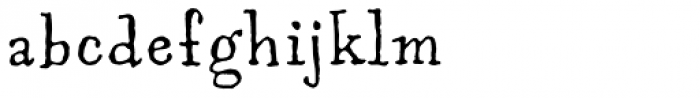 Aunt Mildred OSF Font LOWERCASE
