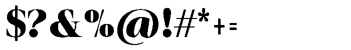 Auralic Black Condensed Font OTHER CHARS