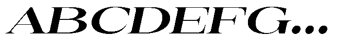 Auralic Black Expanded Italic Font UPPERCASE