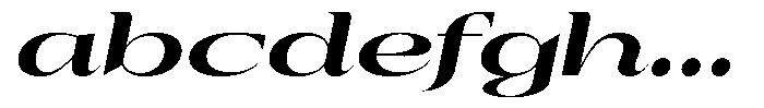 Auralic Black Expanded Italic FONT
