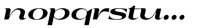 Auralic Black Expanded Italic Font LOWERCASE