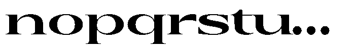Auralic Black Expanded Font LOWERCASE