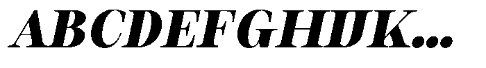 Auralic Black High Condensed Italic Font UPPERCASE