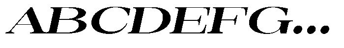 Auralic Black High Expanded Italic Font UPPERCASE