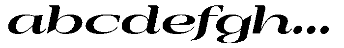 Auralic Black High Expanded Italic FONT