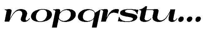 Auralic Black High Expanded Italic Font LOWERCASE