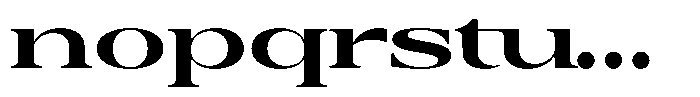 Auralic Black High Expanded Font LOWERCASE