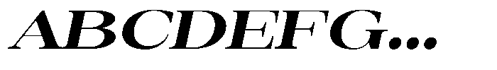 Auralic Black High Semi Expanded Italic Font UPPERCASE