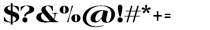 Auralic Black High Font OTHER CHARS