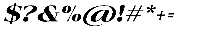 Auralic Black Italic Font OTHER CHARS