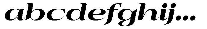 Auralic Black Semi Expanded Italic FONT