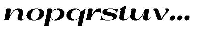Auralic Black Semi Expanded Italic Font LOWERCASE