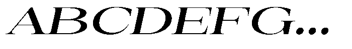 Auralic Bold Expanded Italic Font UPPERCASE