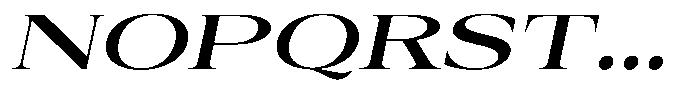 Auralic Bold Expanded Italic Font UPPERCASE