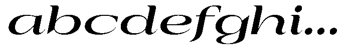 Auralic Bold Expanded Italic FONT