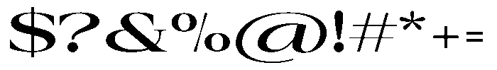 Auralic Bold Expanded Font OTHER CHARS