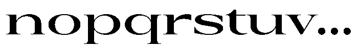 Auralic Bold Expanded Font LOWERCASE
