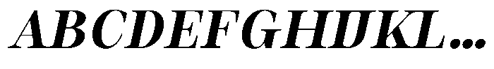 Auralic Bold High Condensed Italic Font UPPERCASE