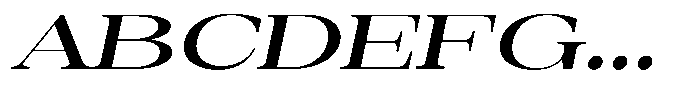 Auralic Bold High Expanded Italic Font UPPERCASE