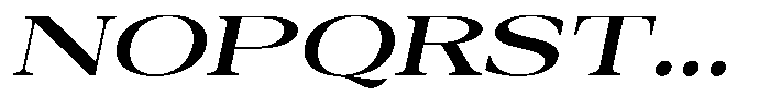 Auralic Bold High Expanded Italic Font UPPERCASE