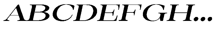 Auralic Bold High Sem Exp Italic Font UPPERCASE