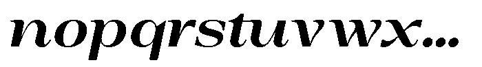 Auralic Bold High Semi Condensed Italic Font LOWERCASE