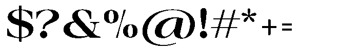 Auralic Bold High Font OTHER CHARS