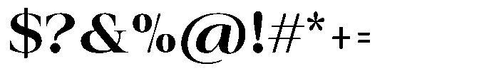 Auralic Bold Semi Condensed Font OTHER CHARS
