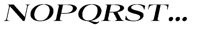 Auralic Bold Semi Expanded Italic Font UPPERCASE
