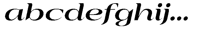 Auralic Bold Semi Expanded Italic FONT