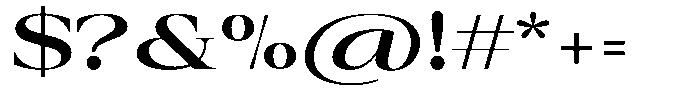 Auralic Bold Semi Font OTHER CHARS