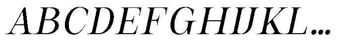 Auralic Condensed Italic Font UPPERCASE