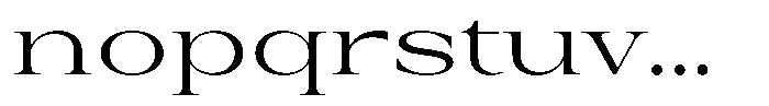 Auralic Expanded Font LOWERCASE
