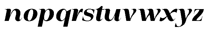 Auralic Extra Bold Condensed Italic Font LOWERCASE