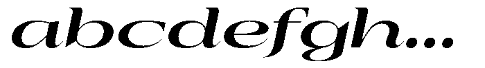Auralic Extra Bold Expanded Italic FONT