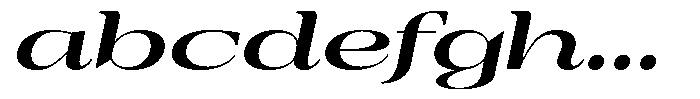 Auralic Extra Bold High Expanded Italic FONT