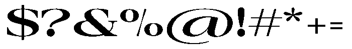 Auralic Extra Bold High Expanded Font OTHER CHARS