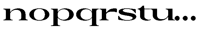 Auralic Extra Bold High Expanded Font LOWERCASE