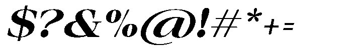 Auralic Extra Bold High Italic Font OTHER CHARS