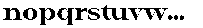 Auralic Extra Bold High Semi Condensed Font LOWERCASE