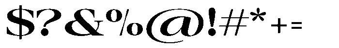 Auralic Extra Bold High Semi Font OTHER CHARS