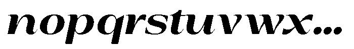 Auralic Extra Bold Semi Condensed Italic Font LOWERCASE