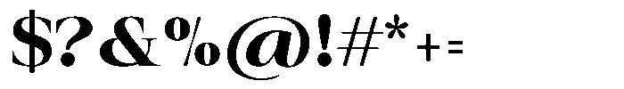 Auralic Extra Bold Semi Condensed Font OTHER CHARS