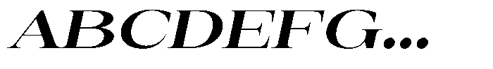 Auralic Extra Bold Semi Expanded Italic Font UPPERCASE