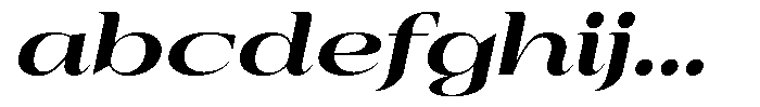 Auralic Extra Bold Semi Expanded Italic FONT