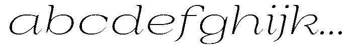 Auralic Extra Light Expanded Italic FONT