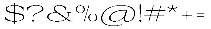 Auralic Extra Light Expanded Font OTHER CHARS
